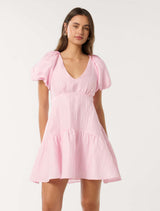 Melody Puff Sleeve Mini Dress Forever New