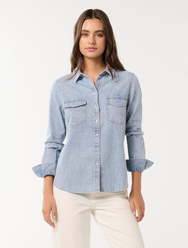 London Denim Shirt Forever New