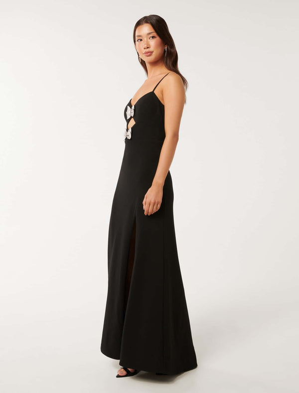 Brynn Strappy Bow Maxi Dress Forever New