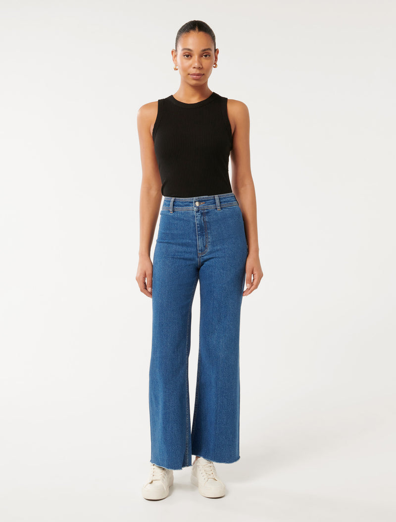 Lauren High Waisted Flare Jeans Forever New