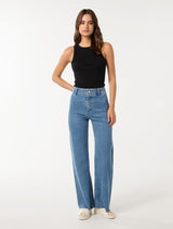 Lauren High Waisted Flare Jeans Forever New