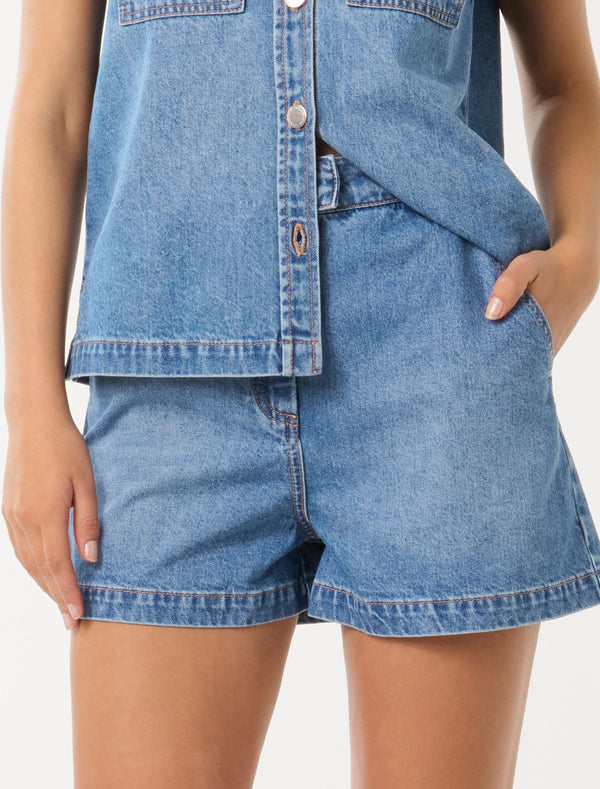 Maya Co-Ord Denim Shorts Forever New