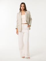 Laura Two Button Linen Blazer Forever New