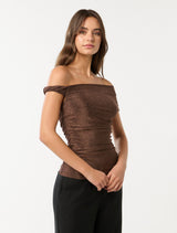 Mia Twist Shoulder Top Forever New