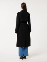 Leanne Crepe Trench Coat Forever New