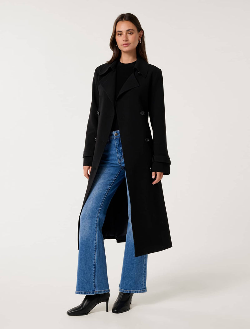 Leanne Crepe Trench Coat Forever New