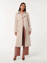 Leanne Crepe Trench Coat Forever New