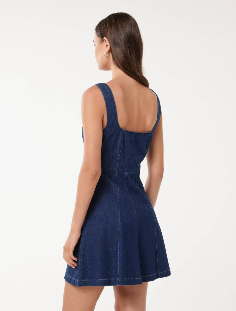 Allison Mini Denim Dress Forever New