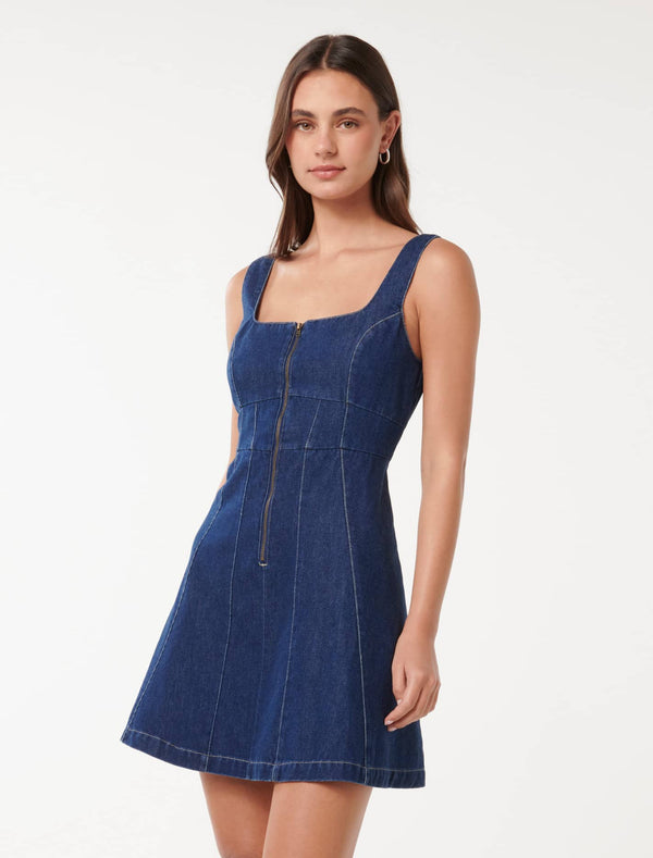 Allison Mini Denim Dress Forever New