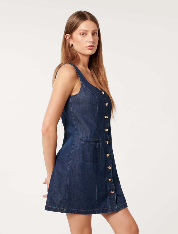 Naomi Denim Dress Forever New