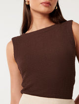 Hazel Textured Tank Top Forever New