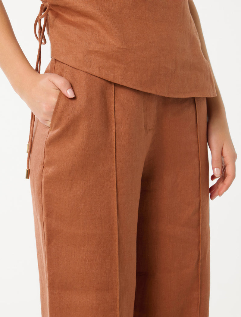 Posey Linen Wide Leg Pants Forever New