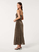 Kendra Glitter Jersey Maxi Dress Forever New