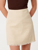 Kora Fringed Edge Mini Skirt Forever New