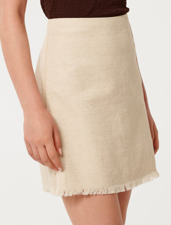 Kora Fringed Edge Mini Skirt Forever New