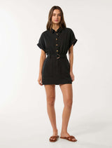 Bree Utility Mini Dress Forever New