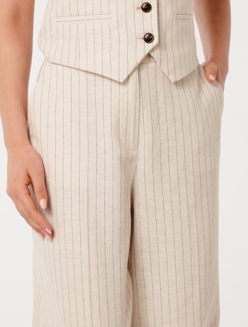 Blake Pinstripe Wide Leg Pants Forever New