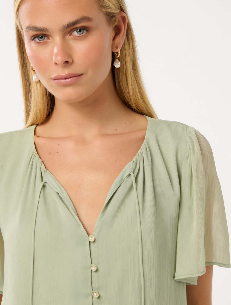 Alba Button Front Blouse Forever New