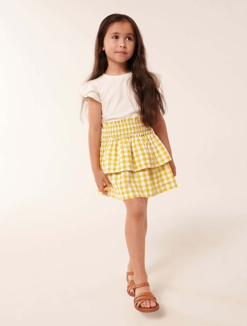 Billie Check Girls Skirt Forever New