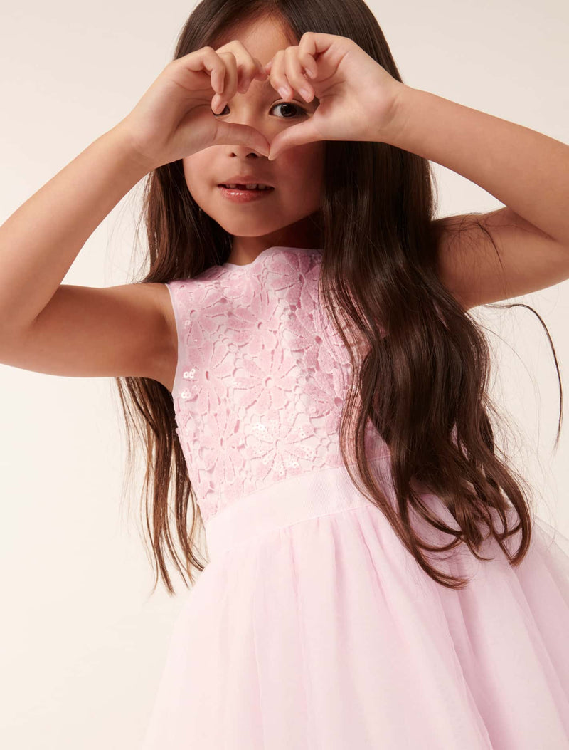 Eloise Layered Tulle Girls Dress Forever New