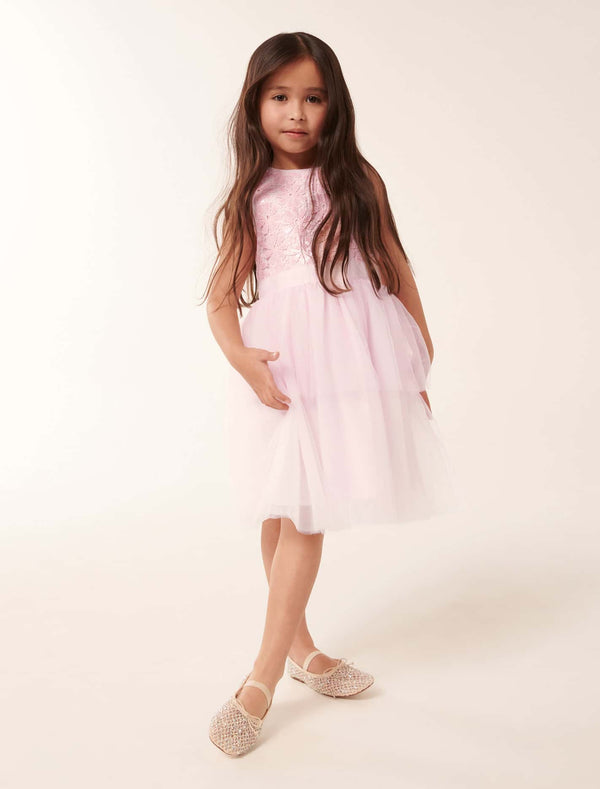 Eloise Layered Tulle Girls Dress Forever New