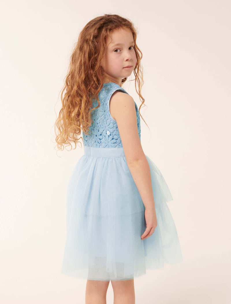 Eloise Layered Tulle Girls Dress Forever New