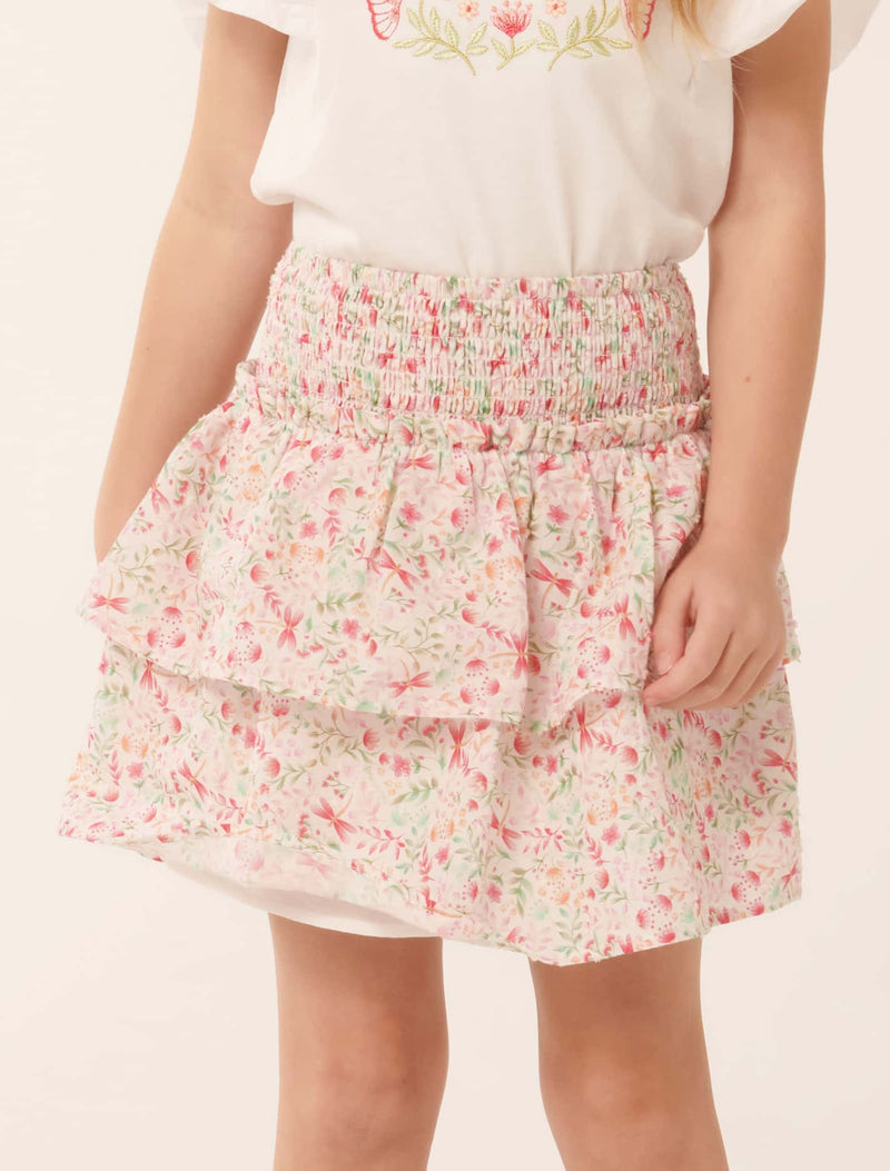 Billie Shirred Tiered Skirt Forever New