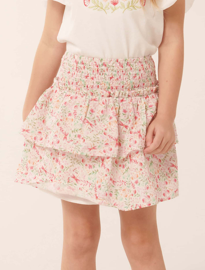 Billie Shirred Tiered Skirt Forever New