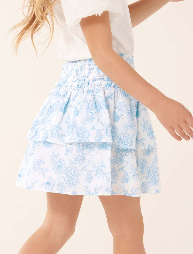 Billie Shirred Tiered Skirt Forever New