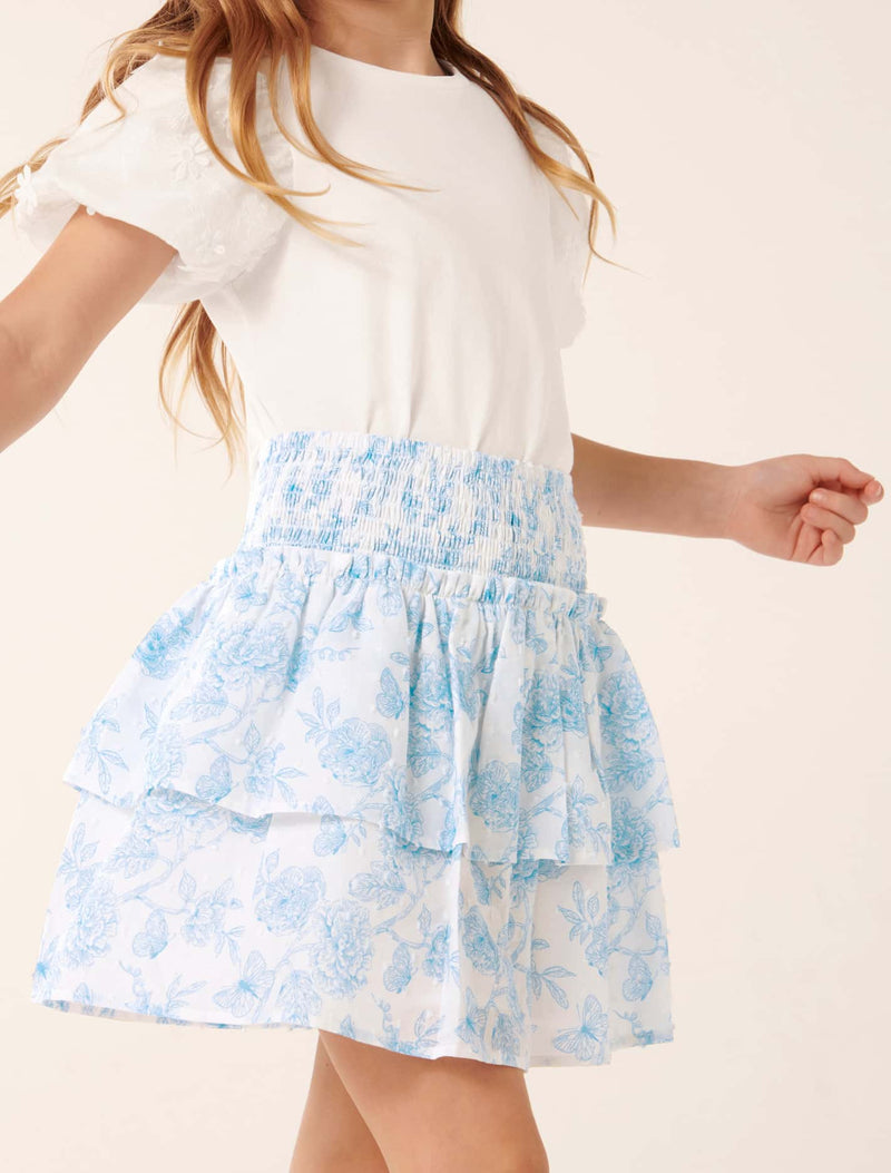 Billie Shirred Tiered Skirt Forever New