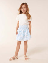 Billie Shirred Tiered Skirt Forever New