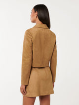 Tyla Vegan Suede Jacket Forever New