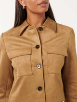 Tyla Vegan Suede Jacket Forever New