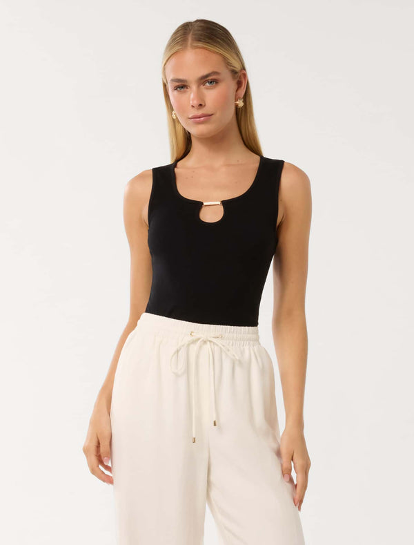 Rae Trim Front Tank Top Forever New