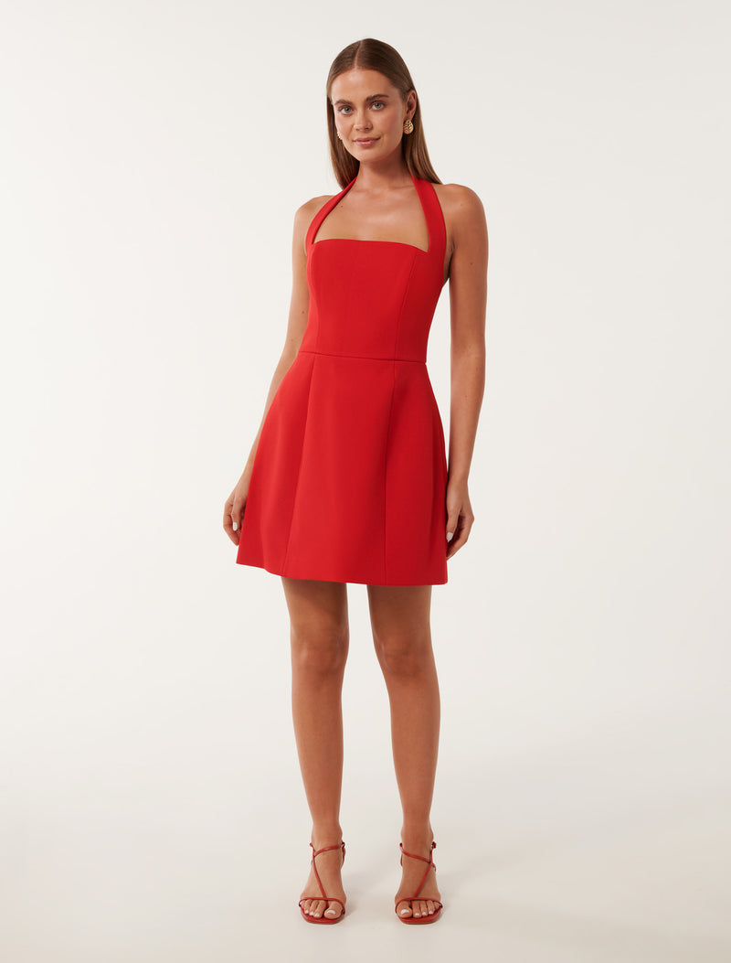 Kendall Halter Mini Dress Forever New