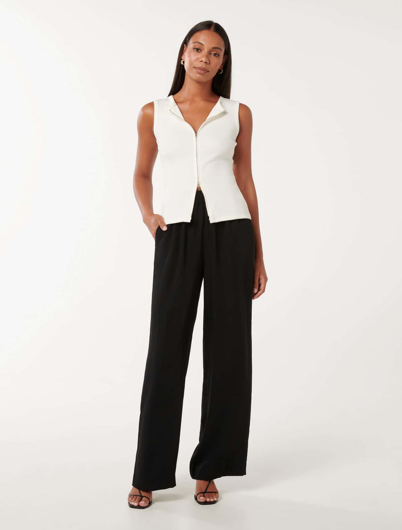 Enya Elastic Wide Leg Pants Forever New