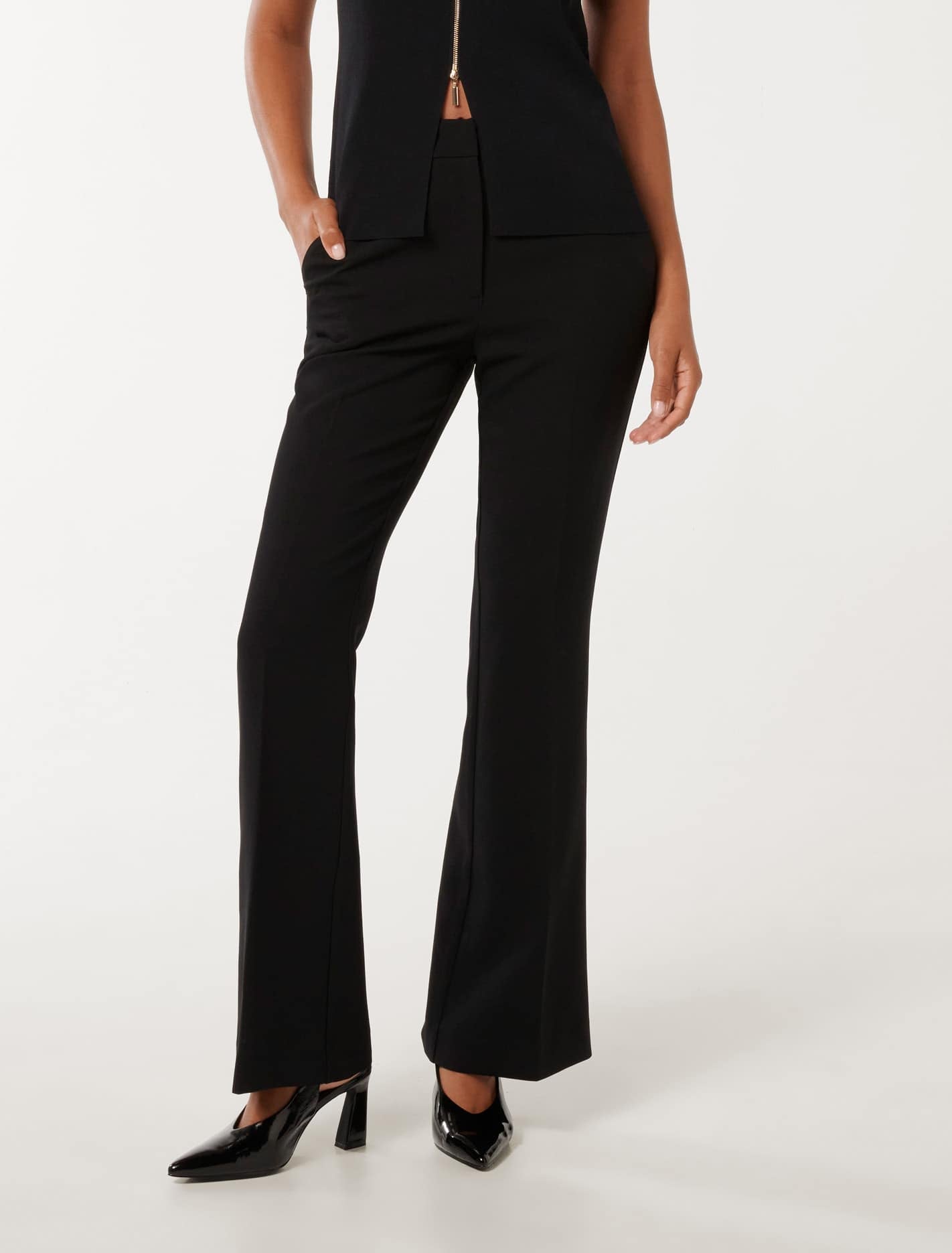 パンツ Kirakira flare pants (black) andwang AllTerritories_OnBody_29204801