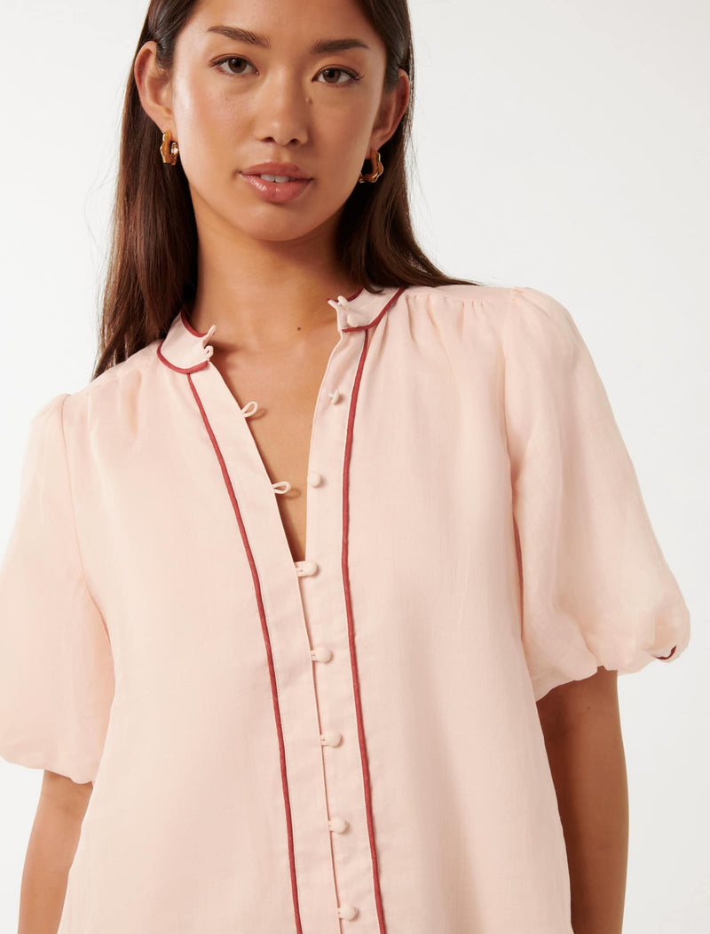 Perry Piping Blouse Forever New