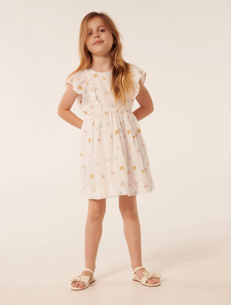 Rosalie Bow Mini Girls Dress Forever New