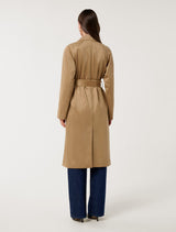 Cass Vegan Suede Trench Coat Forever New