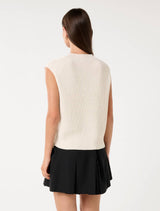 Emily Zip Detail Knit Tank Top Forever New