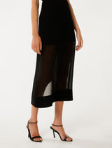 Yolanda Sheer Midi Skirt Forever New