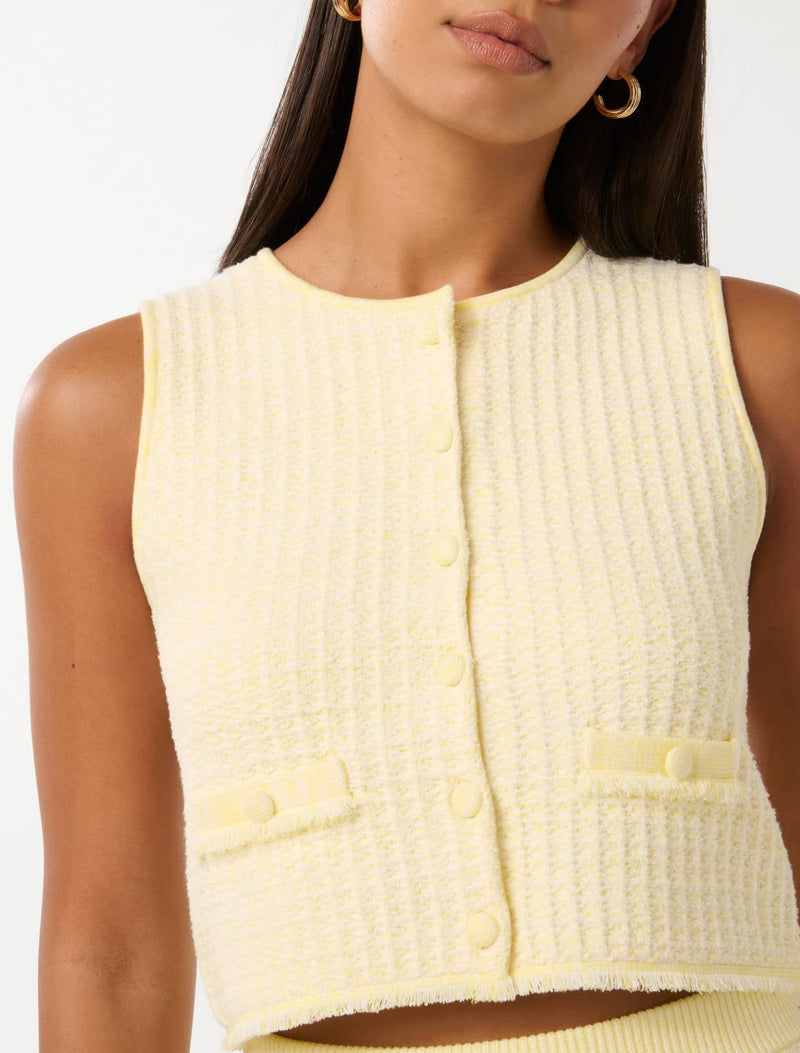 Aria Boucle Knit Tank Top Forever New