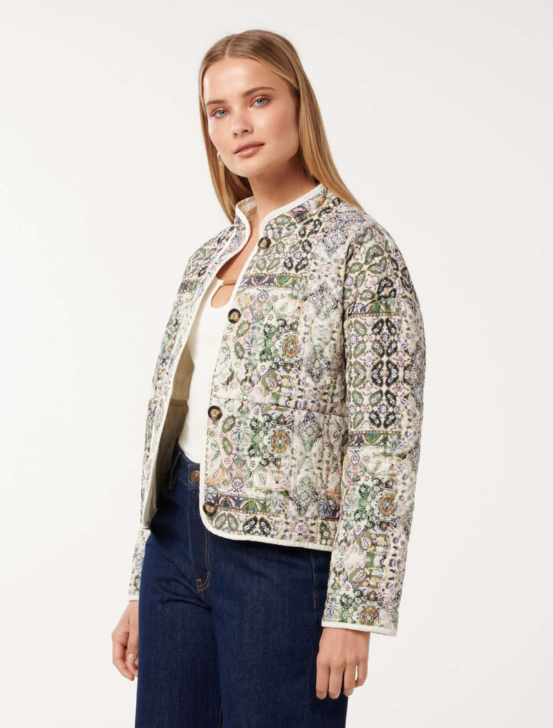 Astrid Quilted Liner Jacket Forever New