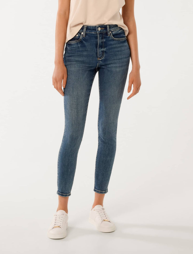 Nala Mid-Rise Skinny Jeans Sandhurst Forever New