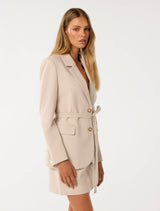 Cari Tie Belt Blazer Forever New