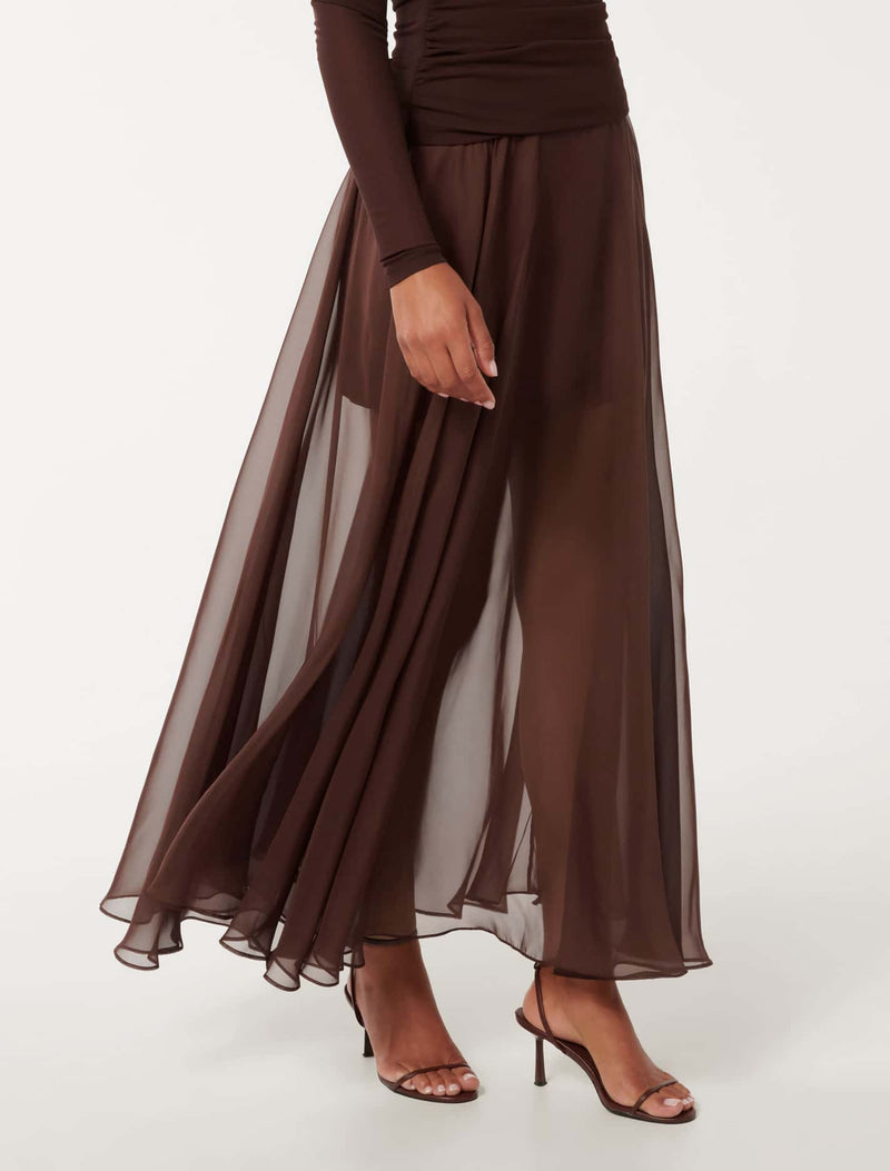 Lisette Sheer Maxi Skirt Forever New