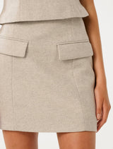 Stevie Twill Mini Skirt Forever New