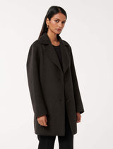 Madi Petite Felled Mid Length Coat Forever New