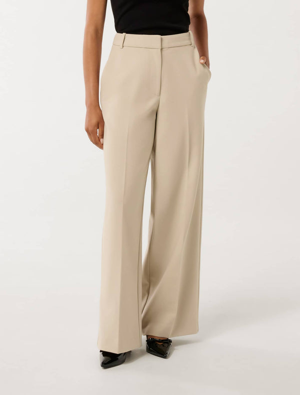 Cari Petite Straight Leg Pants Camel Forever New